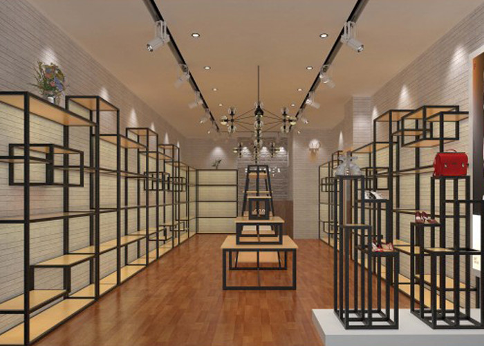 Interior Decoration Design Shoe Shop Display Stands For